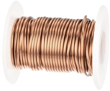 sourcing map Alambre magnético de 1,5 mm, alambre de cobre esmaltado de 9 m, alambre de bobinado magnético esmaltado, 150 gramos, 155C para transformadores inductores