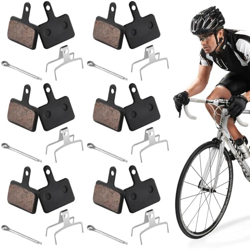 HUAEDNWKYI Cube Bremsbeläge,bremsbeläge Fahrrad scheibenbremse, 6 Paar Fahrradbremsbeläge Set - Hervorragende Bremswirkung, Geeignet für TRP Tektro Deore Br-M M T M C Cs - Geräuschfrei, Langlebig