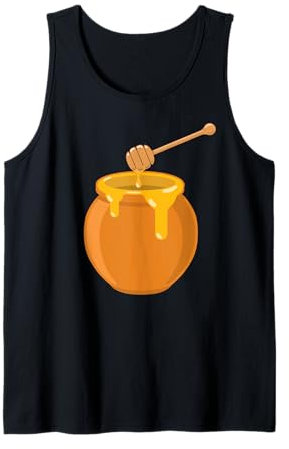 Honey Lovers Pot à miel et cuillère doux et élégant Débardeur
