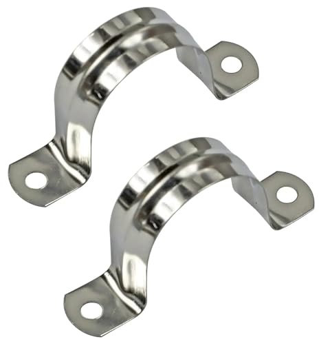 60PCS U Tube Strap Clamp M5-M70 Riding Clip U Shape Pipe Clamp Fixed Conduit Pipe Clamp(M5)