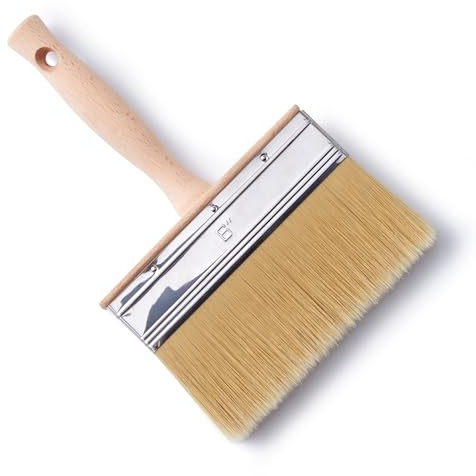 Voomey Deck Stain Brush 6 Inch, Limewash Brush for Wood, Deck Stain and Sealer Applicator, Strong Hold Paint Without Chipping, Quickly Paint Decks, Fences, Walls and Furniture