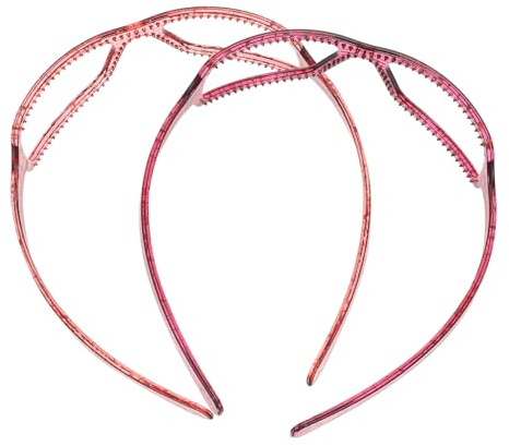 Beaupretty 2 pièces Bandeaux pour Femmes Lot de Accessoires Cheveux Créatifs Forme de Lunettes Doux et Confortables Bandeaux Maquillage pour Filles et Soins Visage