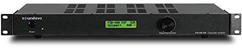 Getue Soundavo PSB-400DSP Class D Subwoofer Amplifier with DSP and LCD Presets Display for Home Theater 400W RMS / 1000W Max