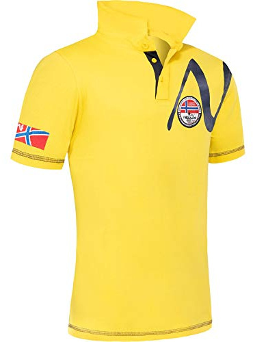 Nebulus Herren Poloshirt TUPAI, Polo Kurzarm, Sweatshirt, gelb - XL