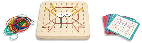 BS Toys Geobrett - Gioco educativo creativo per bambini - Promuovere le abilità motorie - Divertimento al coperto - Giocattolo educativo - Dai 4 anni - Giocatore singolo