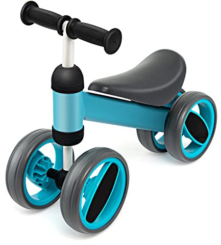 Maxmass Baby Balance Bike, No-pedal Toddler Ride-on Tricycle with 135° Limited Steering Handlebar, Wear-resistant Wheels and Comfortable Seat, Baby First Walker Trike for Girls, Boys (Blue)