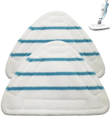 2 paños para escoba a vapor paños de repuesto lavable triangular para limpieza del suelo de microfibra almohadilla cabeza para escoba a vapor lavaplatos a vapor