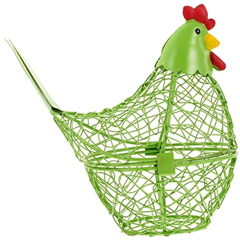 Ciieeo Hühnchen Eierkorb Aus Eisen Multifunktionale Aufbewahrung Für Eier Obst Und Gemüse Stilvolles Küchenaccessoire Praktisch Und Platzsparend Für Küche