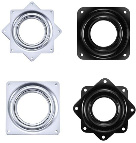 8 pezzi Piastra Rotante Cuscinetto A Sfere,Piatto Rotante Quadrato 360 Gradi, Giradischi Con Cuscinetti A Sfera, Cuscinetto Rotante Del Piatto per la TV Rack Monitor Del Computer Giradischi