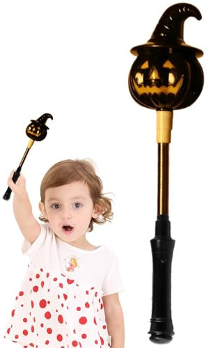 Halloween Leuchtstab Halloween Laterne Halloween Kürbisstab Leuchtstab Kürbisstab Leuchtstab für gruseligen Spaß Feiern mit Halloween Blinkender Geist