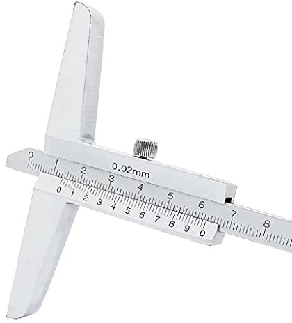 Calibrador profesional de profundidad de metal Vernier 0 500 mm medidor de profundidad métrico herramienta de medición micrómetro