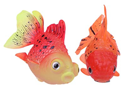 STOBOK 3St Zierfische im Aquarium Betta-Aquarium künstliches Fischdekor Künstliches Ornament künstliche Fische Spielzeug für Kinder Aquarienfische Dekoration Dekoration
