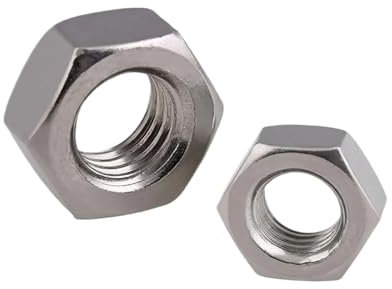 LIUCH 1–10 Stück M4 ~ M20 metrisches Linksgewinde Sechskantmutter 304 Edelstahl Umkehrgewinde Sechskantmuttern Linkszahnmuttern DIN934(M18 1pcs)