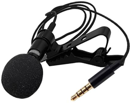 FUNOMOCYA Clip Ansteckmikrofon Kondensator Mit 1,5m Kabellänge Rauschunterdrückung Omnidirektionales Lavaliermikrofon Für Smartphonepc Video Und Podcast