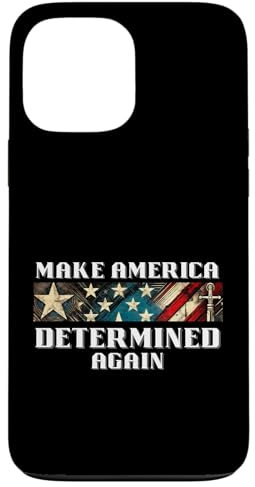 Macht Amerika wieder entschlossen USA Stars & Stripes Hülle für iPhone 13 Pro Max