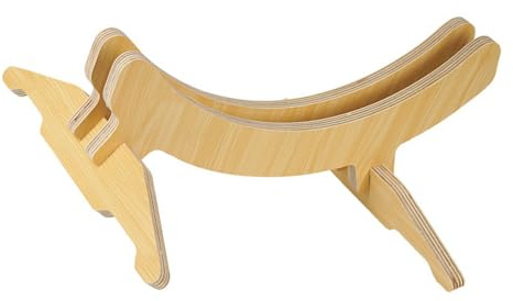 OHPHCALL Wooden Bike Wheel Support Stand Bike Parking Brace for Mountain Road Sturdy Wear-resistant Design for Home Use