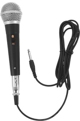 YARNOW Microphone De Chant Dynamique Portatif avec Câble Microphone Vocal pour Karaoké Et Haut-Parleur