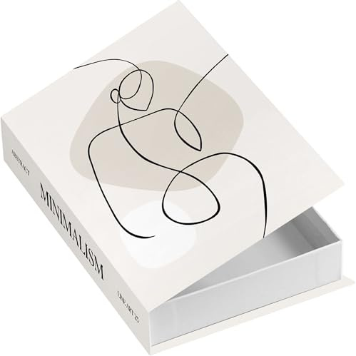 Gwezmxs Libro Finto Decorativo, Scatola Apribile a Forma di Libro per Casa/Tavolino - GWTX109