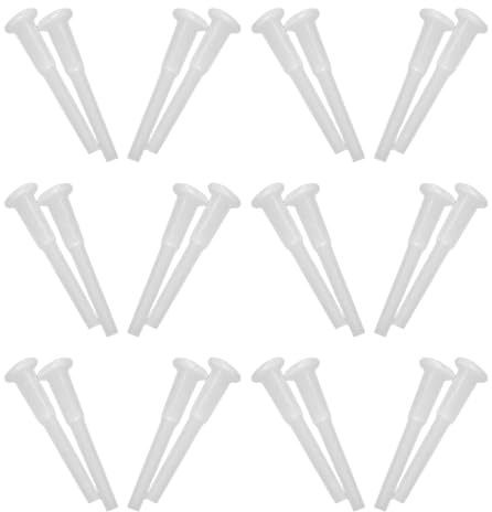 ELAYARD 120 Pièces Kit de Bouchons de Balle Gonflable Blancs Bouchons de Remplacement pour Ballons de Yoga et Fitness Adaptateurs Plastique pour Boules Exercice et Jouets Gonflables