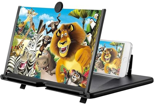 Divons 18 Zoll Handy vergrößerungs Bildschirm, Bildschirmlupe für Handy, 3D HD Bildschirm Handy vergrößerung, Anti-Blaulicht, Faltbarer, Handy Lupe für das Ansehen von Filmvideos