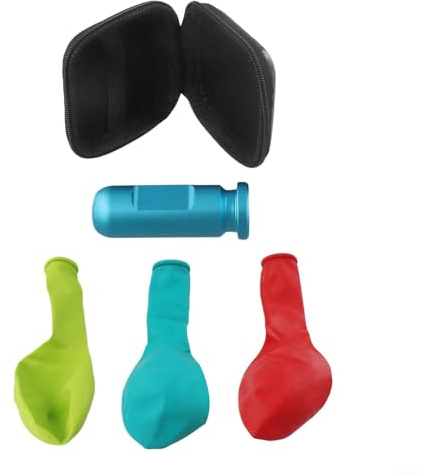 Allenatore di equalizzazione della pressione dell'orecchio, per apnea e pesca subacquea, in lega di alluminio, dispositivo per la pulizia delle orecchie, con palloncini, per esercitazioni di
