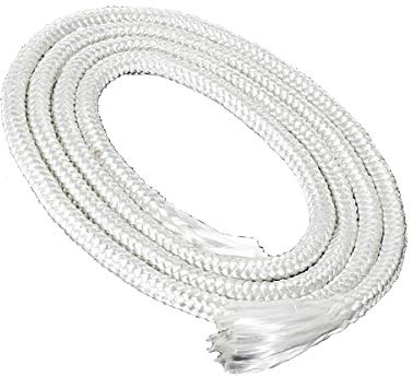 NKlaus 10 m glasfiberveke rund Ø 6 mm för smältljus spiritus lampa oljelampa för rengjord lampolja paraffinolja permanent veke, trädgårdsfackla fotogenlampa 1252
