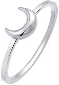 Elli Ring Damen Halbmond Mond Astro Basic Trend in 925 Sterling Silber