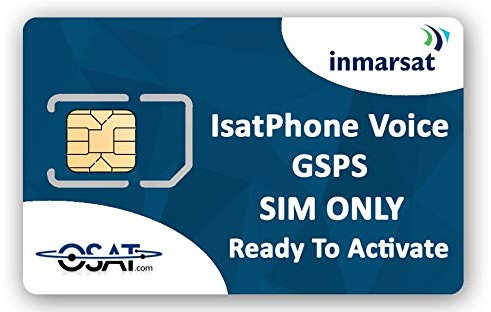 OSAT Inmarsat IsatPhone Carte SIM Prépayée ou Postpayée (N'inclut Pas des Unités)