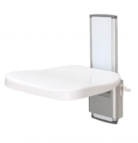 Excelshower Asiento Plegable Pared Seguridad BAÑO/Ducha Regulable Capacidad DE Carga hasta 150 KG Silla ABATIBLE Ducha MONTADA Pared