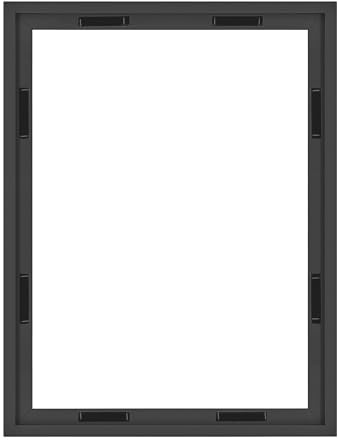 MCS Canvas Float Frames 18x24 Frame, Black Frame for Finished Canvases, Vertical & Horizontal Wall Hanging Large Frame with Adhesive for Canvas Paintings (1-Pack)