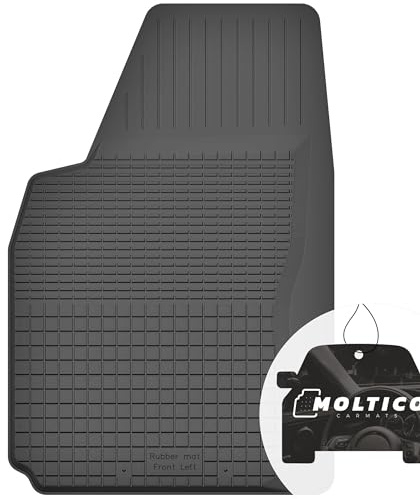 moto-MOLTICO Fahrer Gummimatten Auto, 1-teiliges Set, Allwetter Gummi Fußmatten mit Rand, Antirutsch & Wasserfest Autoteppiche - passend für Audi A4 B7 2004-2009