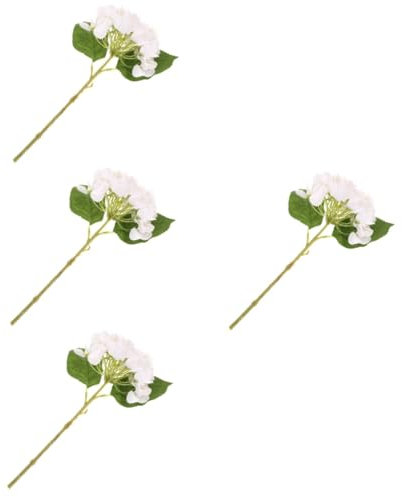 Garneck 4 Stück künstliche Hortensie Hortensien-Dekore Blumen pflücken hochzeitsdeko Wohnkultur künstliche Blumen simulierte Blumendekore Hortensienverzierung feuchtigkeitsspendend Strauß