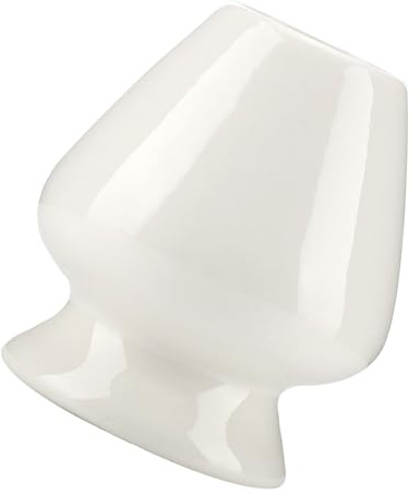 Support de Fouet Matcha en Céramique de Bambou, Forme Naturelle, Séchage à L'air Libre, Empêche la Moisissure, Accessoires de thé, Théière Bleu Blanc Noir Vert (WHITE)
