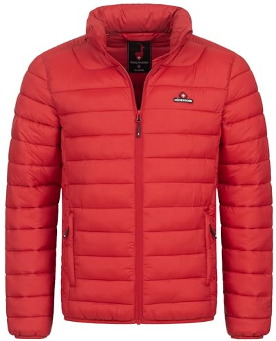 Höhenhorn Balmhorn Herrjacka, övergångsjacka, quiltad jacka med huva, röd, XL
