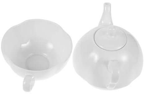 PRETYZOOM Théière avec Tasse en Porcelaine Fine Anglaise Service à Thé Vintage Élégant Résistant à La Chaleur pour Cérémonie du Thé Set