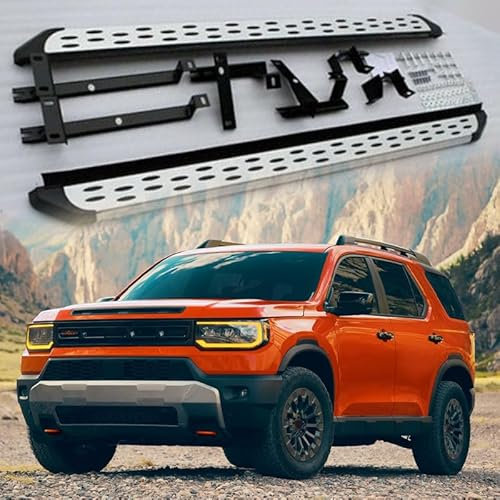 Lot de 2 pédales fixes pour marchepied latéral avec barre Nerf pour Honda Passport 2026.