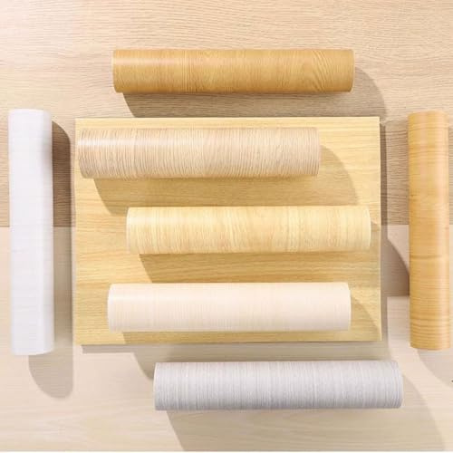 Wood Vinyl Wrap Self Adhesive Wallpaper, Self-Adhesive Table Foil In Wood Look For Furniture & Walls, Waterproof PVC Protective Film, Heat-Resistant Adhesive Wallpaper, Durable Tablecloth(Holzoptik Fo