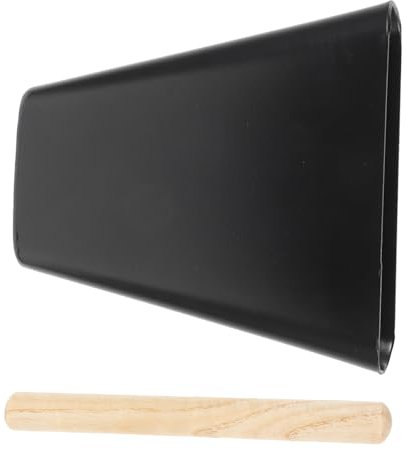 KONTONTY Metall Kuhglocke Mit Holzschlägel Ergonomisch Gestaltet Langlebig Für Schlagzeug Percussion Drumset Kindermusikinstrument Geschenk