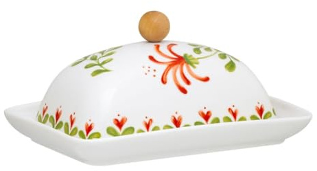 Mantequera con mango de madera