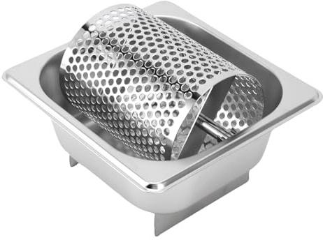 Mumusuki Roue de Beurre en Acier Inoxydable, Rouleau de Beurre au Fond surélevé pour Plaque Chauffante, Accessoire de Grill de Cuisine pour le Petit Déjeuner, Talonnage, Pique-niques,