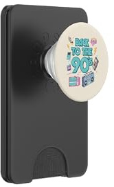 Back To The 90s Boombox Vintage Throwback Hombres Mujeres Niños PopSockets PopWallet para MagSafe