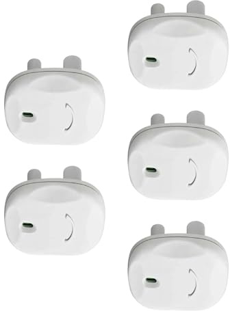 5 piezas de seguridad para enchufes para niños, protección completa, fácil de usar, uso universal, materiales no tóxicos, seguridad integral, cubierta de enchufe a prueba de bebés