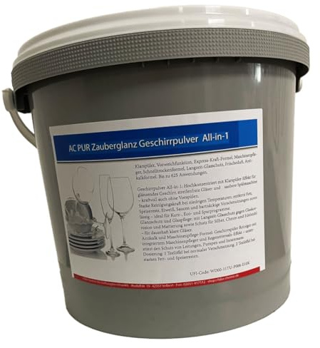 AC PUR Zauberglanz Geschirrpulver Spülmaschinenpulver 5 kg All-in-1