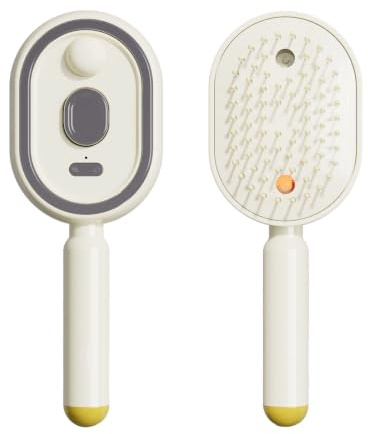 Electric Spray Air Cushion Massage Comb, 3-in-1 Spray Air Cushion Massage Comb & Self-Cleaning, Rechargeable Scalp Brush, Anti-Static Detangling Hairbrush for Wet, Dry, Curly Hair