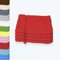 Styleheim 4 Stück Waschlappen Waschhandschuh Frottier aus Baumwolle ca. 15x21 cm 480 g/m² Rot