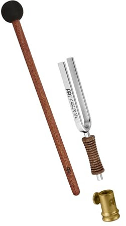 Sonic Energy Stimmgabel Bundle – Kammerton 432 Hz – Für Musik, Therapie, Zuhause – Inkl. Aufsatz, Schlägel, Tasche (TF-432-BUNDLE)