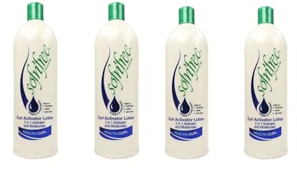 Sofn’Free Moisturizer & Curl Activator for Natural Hair, Soft Curls, and Waves 25.36 fl oz / 750ml (4 Pack)