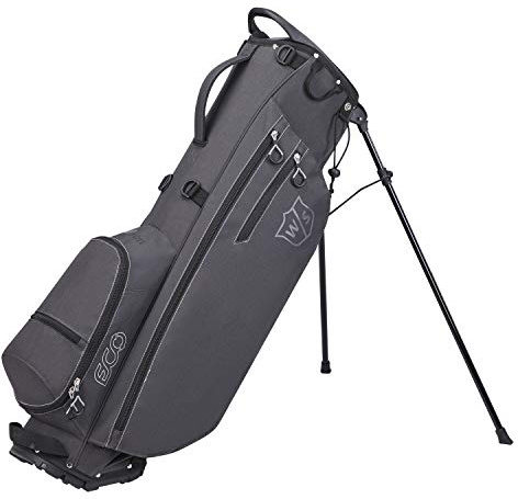 Wilson Staff Golftasche, ECO Carry Bag, Tragetasche, Grau, Integrierter Ständer, 1,9 kg, WGB6400GY