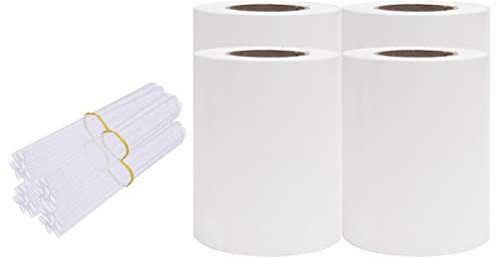 vidaXL 4X Garten Sichtschutz Streifen Zaunblende Zaunfolie Doppelstabmatten Sichtschutzstreifen Gartenzaun Folie Zaun Rolle Zaunfolie PVC 35x0,19m Weiß