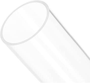 Rebower Klar Acryl Leitung Starre Runde Schläuche [für Aquarium Handwerke Beleuchtung Rohr] - 56mmx60mm/12
